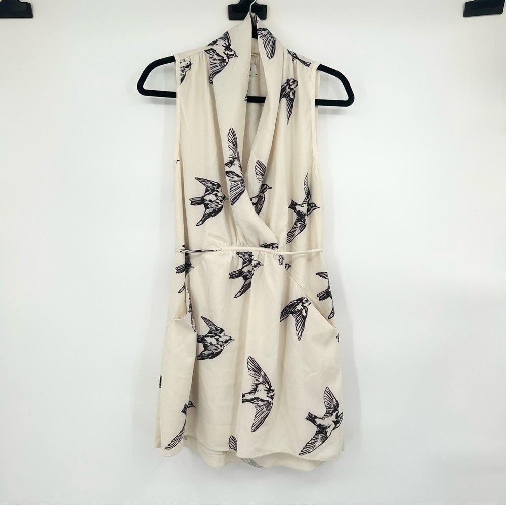 Wilfred Sparrow Print Sabine Dress Size 6 Aritzia